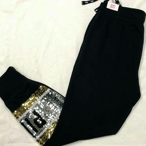 PINKSEQUIN BLING SKINNY JOGGER